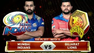 IPL 2017 | Match 16 | Highlights | MI vs GL | Mumbai Indians vs Gujarat Lions