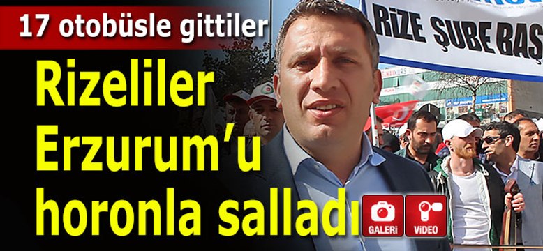 Rizeli işçiler Erzurum'u tulum ve kemençe ile salladı