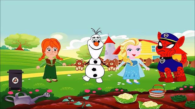 Paw Patrol Saviors Swimming Party Frozen Elsa Masha and Dora Funny Finger Family Nursery Rhymes