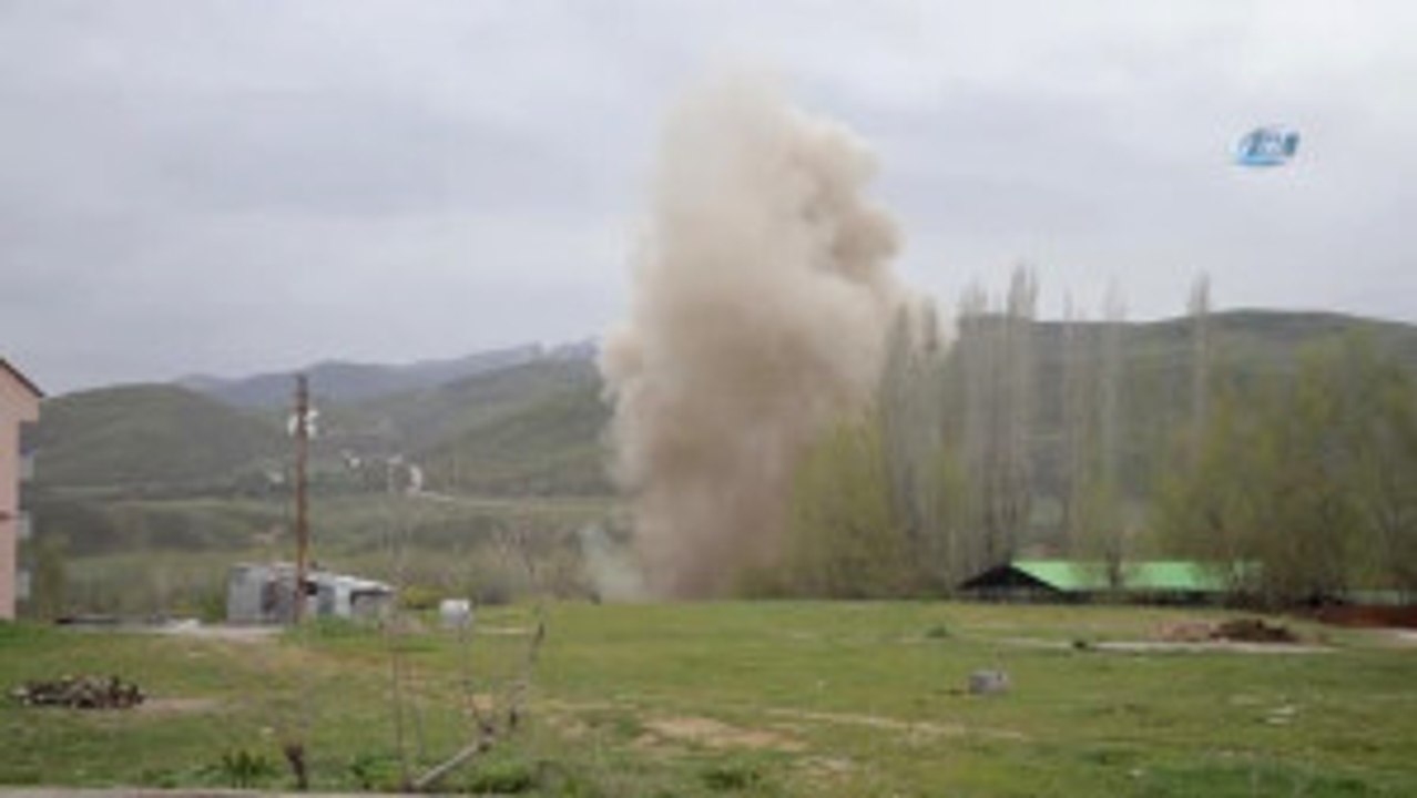 Ovacık'ta Yola Tuzaklanan Patlayıcı Böyle İmha Edildi