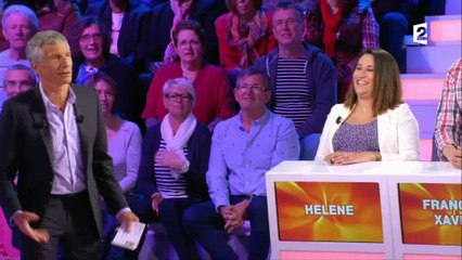Face à Nagui, une candidate lui propose d'être le parrain de ses enfants si elle accouche sur le plateau - Regardez
