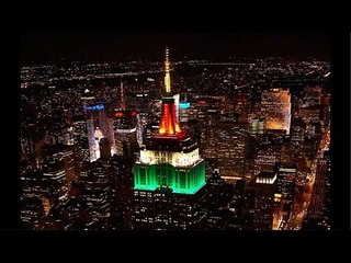 Tri colour lights up Empire State Building in US