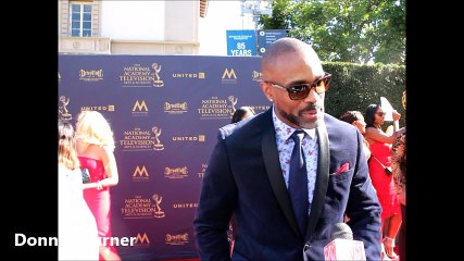 Donnell Turner of General Hospital at 2017 Daytime Emmy Awards
