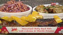 Idol sa Kusina: Muscovado Baby Back  Ribs with Coleslaw and Marble Potatoes