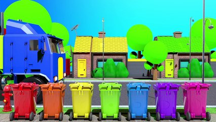 Garbage Truck Learn Colors With Funny Toy Truck For Kids and Children