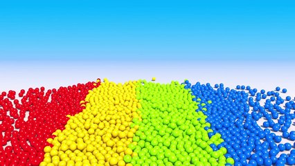 Learn Colors with 3D Colorfull Balls In Invisible Bottle Show For Toddlers Kids Children