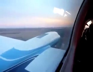 Passenger View During Plane Crash Landing   Video
