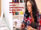 MBA online courses {[969^090^0054]} Number MIBM GLOBAL
