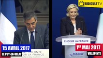 Le discours plagié de François Fillon par Marine Le Pen le 1er mai 2017