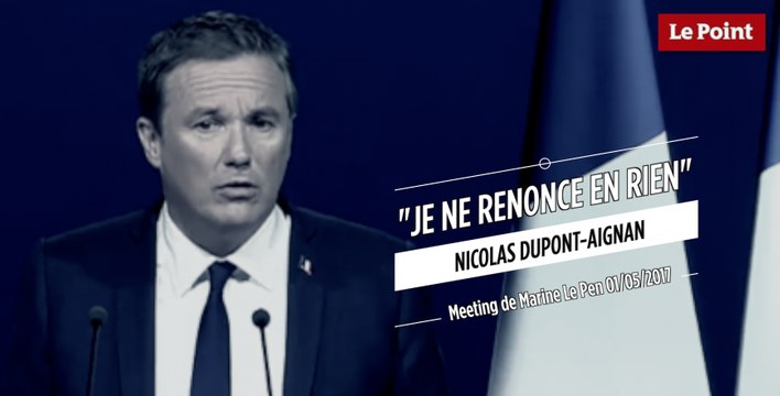 Nicolas Dupont-Aignan : Je suis gaulliste, humaniste, républicain