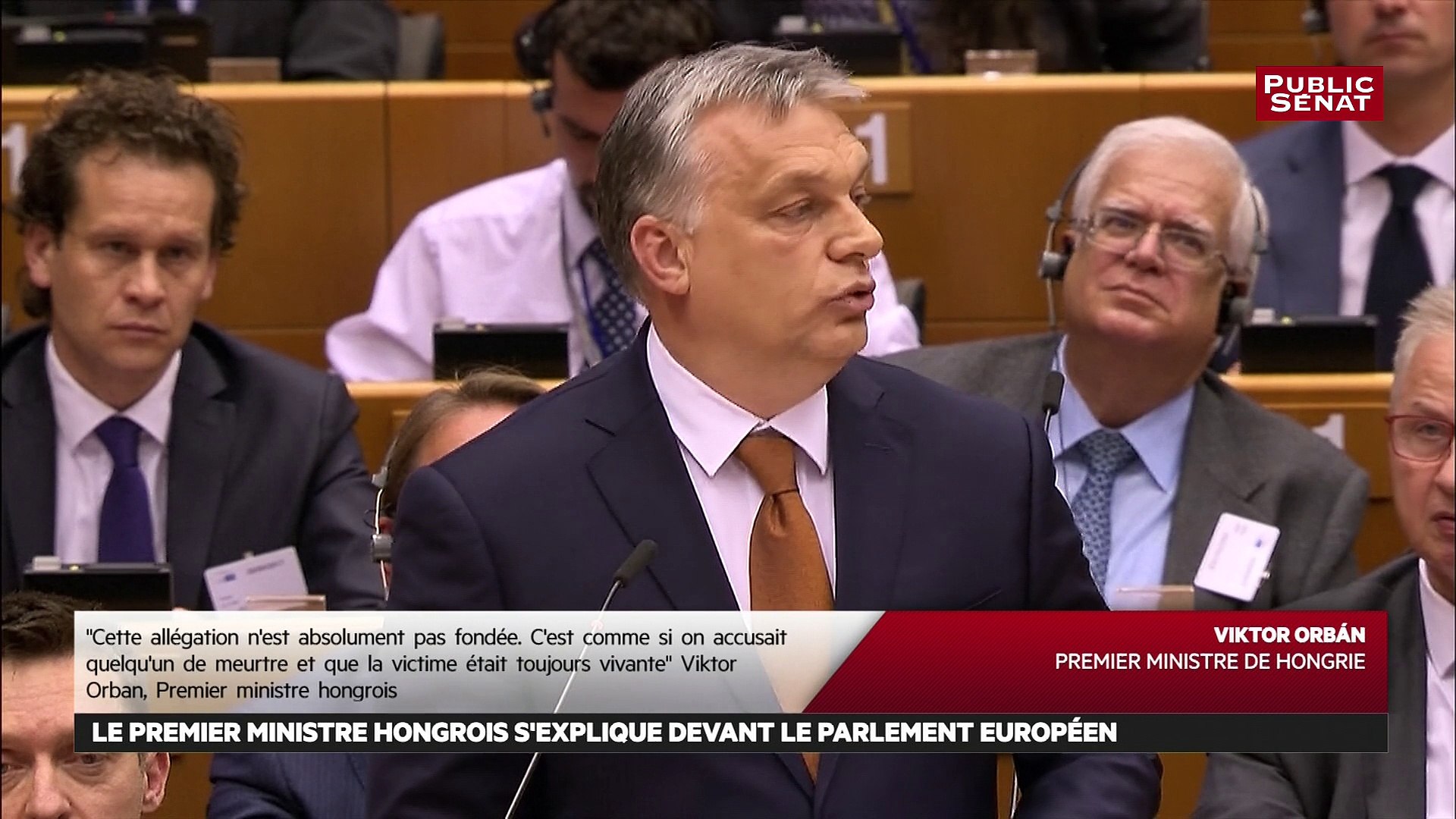 Hongrie : Viktor Orban s'explique devant le Parlement européen