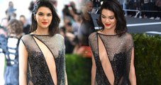 Met Gala 2017'ye Kendall Jenner'ın Transparan Elbisesi Damga Vurdu