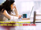 Best online MBA program in India-9690900054 number for MIBM GLOBAL