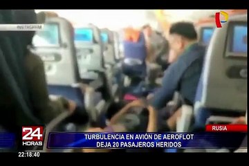 Turbulencia en avión de Aeroflot dejó 20 pasajeros heridos