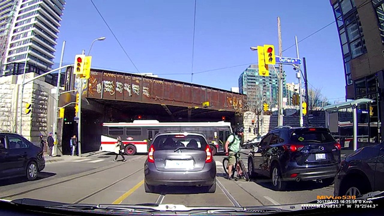Cyclist Smashes Driver Mirror