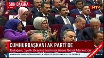 Recep Tayyip Erdoğan üye beyannamesini imzaladı