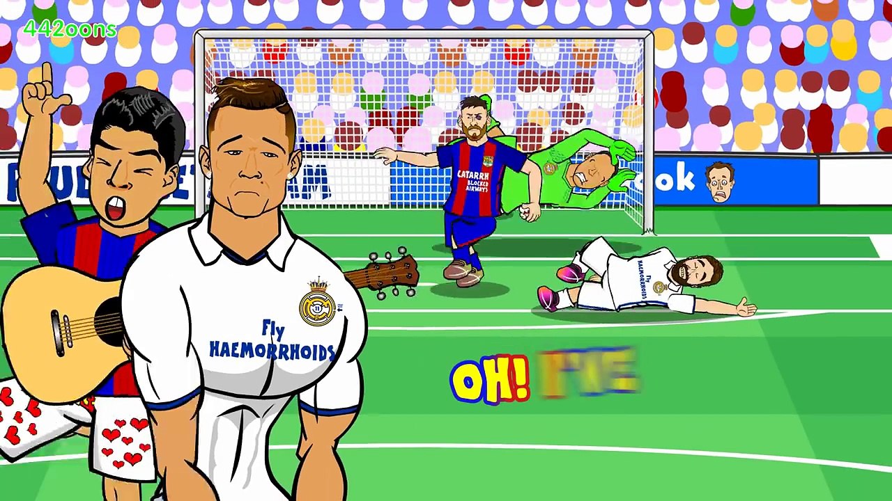 Real Madrid vs Barcelona 2:3 FUNNY CARTOON / PARODY Video El-classico 2017
