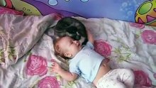 Сute Сat Soothing Crying Baby - OMG VIDEO