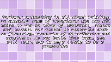 Building Your Business Networking Team
