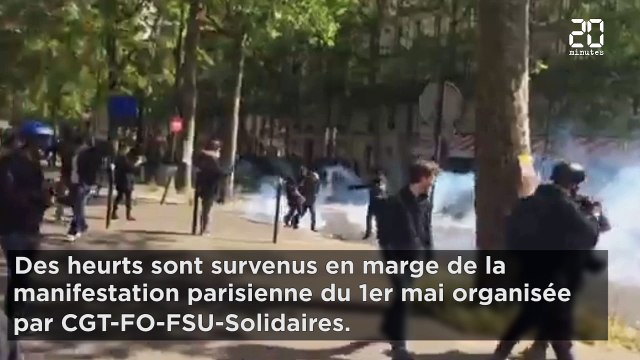 1er mai à Paris: Six policiers blessés, dont deux grièvement, et cinq interpellations