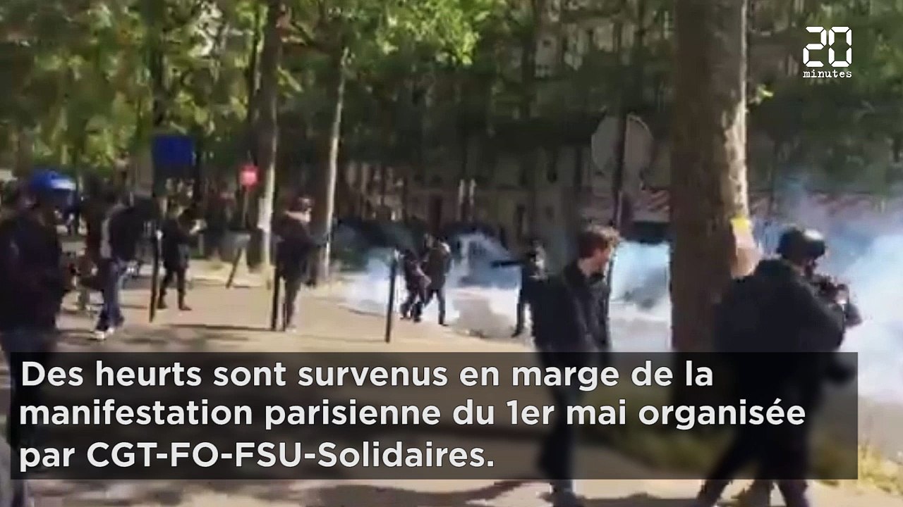 1er mai à Paris: Six policiers blessés, dont deux grièvement, et cinq interpellations