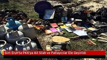 Siirt Eruh'ta PKK'ya Ait Silah ve Patlayıcılar Ele Geçirildi