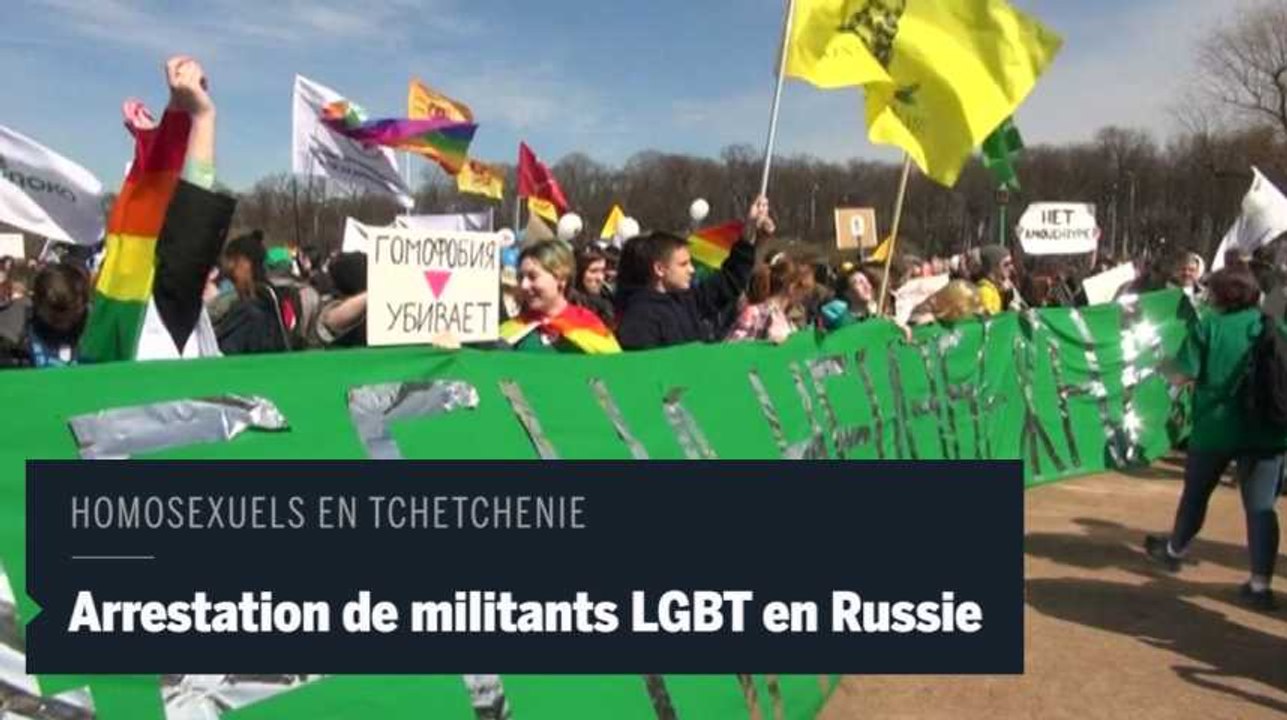 Russie : des militants LGBT arrêtés pour leur soutien aux homosexuels de Tchétchènie