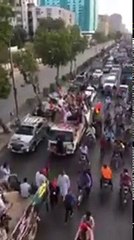 Aerial Video of PPP Rally in Karachi