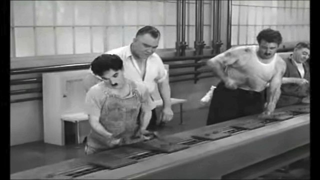 «Les Temps modernes» de Charlie Chaplin (1936)