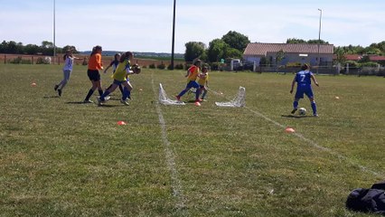 Petit exercice d'entrainement des féminines