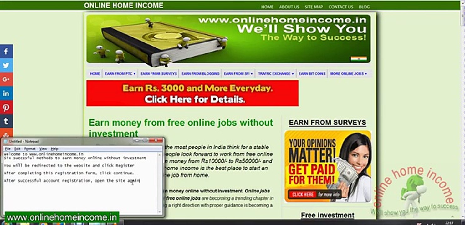 online jobs without investment - Work from home jobs