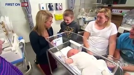 'It was exhausting, so glad to have him out': Mother's frank admission after she gives birth to huge 6KG baby... more th