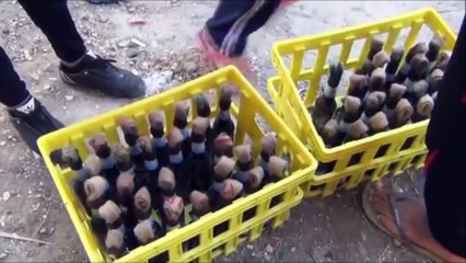 Bahrain Protests Molotov Cocktail Compilation.
