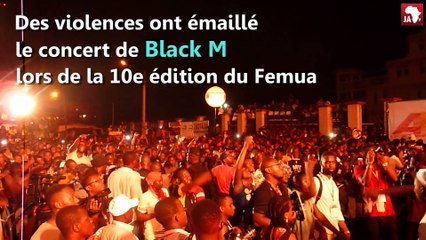 Bousculade lors du concert de Black M au Femua