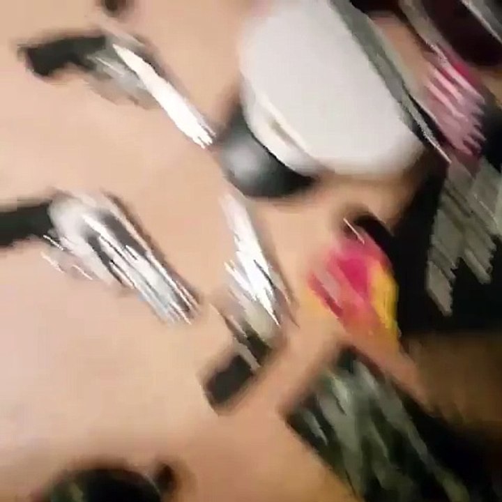 Man kicks a freestyle about his gun collection