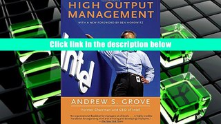 Popular Book  High Output Management  For Trial