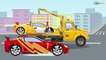 TOW TRUCK with Police Car - Cars & Trucks Cartoon for toddlers - 2D Kids Animation - Children Video