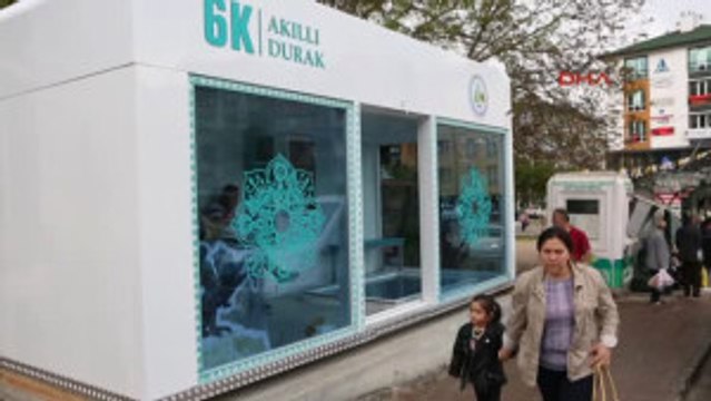 Bolu'da Klimalı Otobüs Durağı