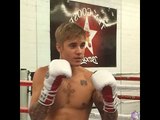Justin Bieber Can Be A Pro Boxer Check Out Black Eye He Gave Sparring Partner!!! EsNews Boxing