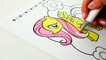 My Little Pony Coloring Book Episode - Fluttershy Coloring Page with Markers | Evies Toy House