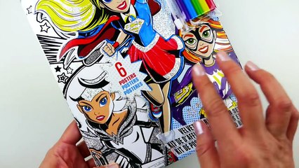 DC Super Hero Girls Velvet Sparkle Poster Set Coloring Book Episode 1  | Evies Toy House