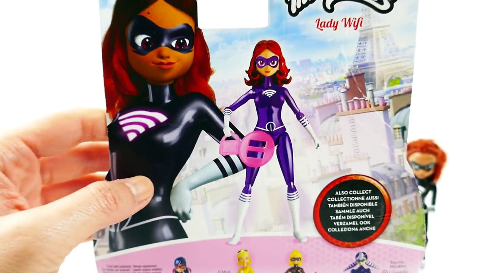 Miraculous Ladybug Villains Lady WiFi Action Figure Doll Unboxing #LadyWiFi  | Evies Toy House - video Dailymotion