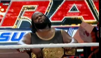 Mark Henry & Randy Orton Brawl WWE Raw October 3rd 2011
