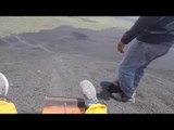 Thrill Seeker Goes Sledding Down Volcano Cerro Negro