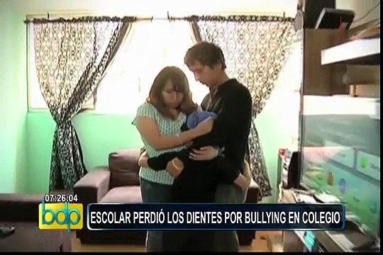 Padres denuncian que su pequeño hijo perdió los dientes por bullying en colegio