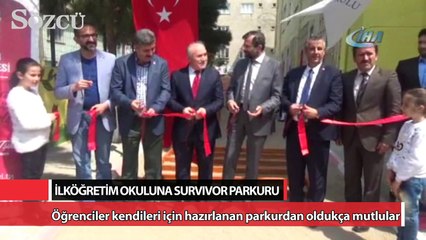 İlköğretim okuluna Survivor parkuru