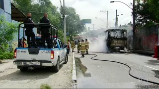 Ônibus são incendiados na Rodovia Washington Luís e na Aveni