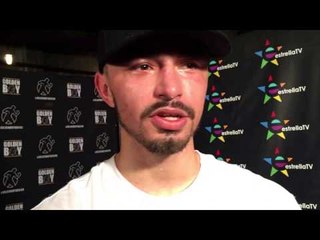 Jonathan Navarro right after his win talks about the fight - EsNews boxing