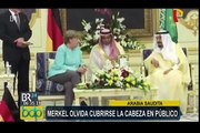 Arabia Saudi: Ángela Merkel omite regla para mujeres durante su visita oficial