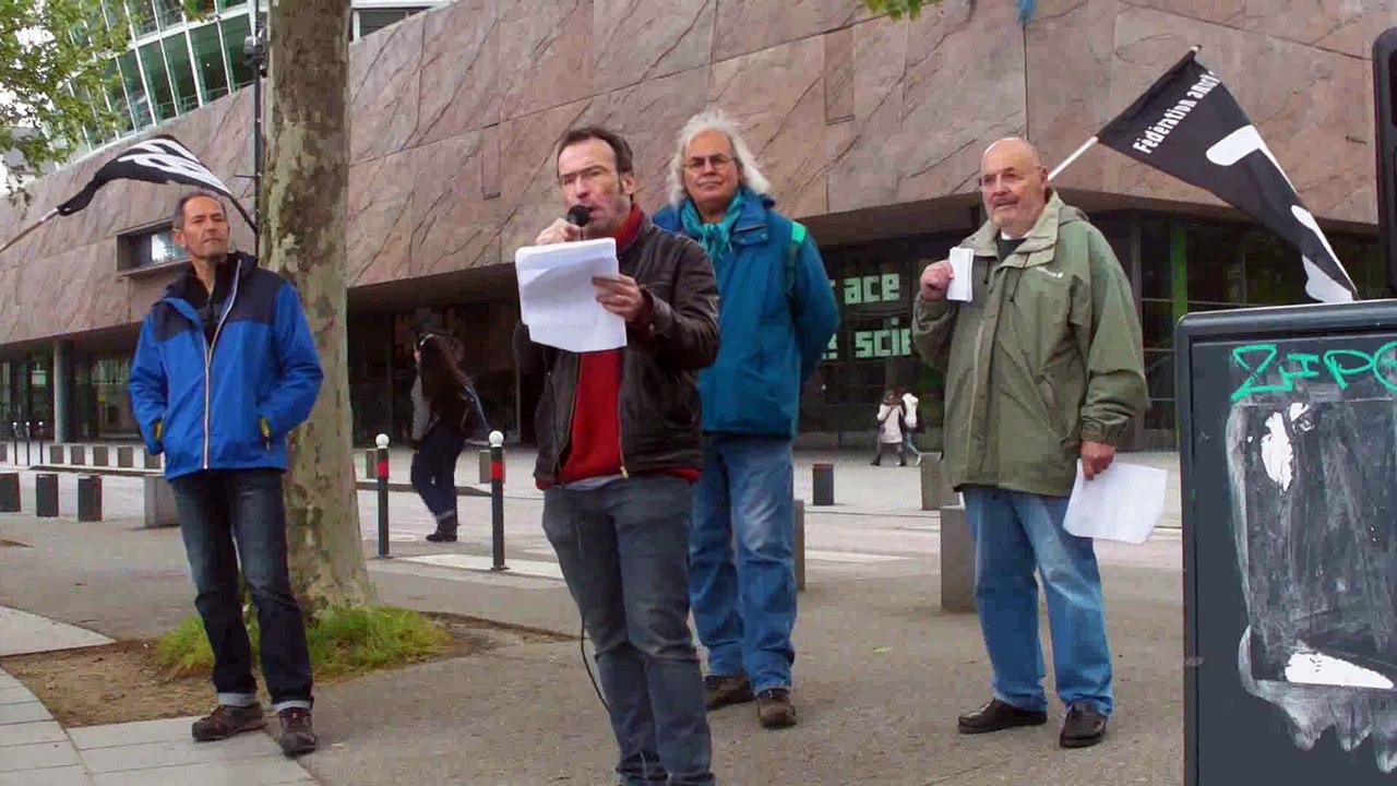 Meeting de rue 1er Mai anarchiste - rennes - 2017